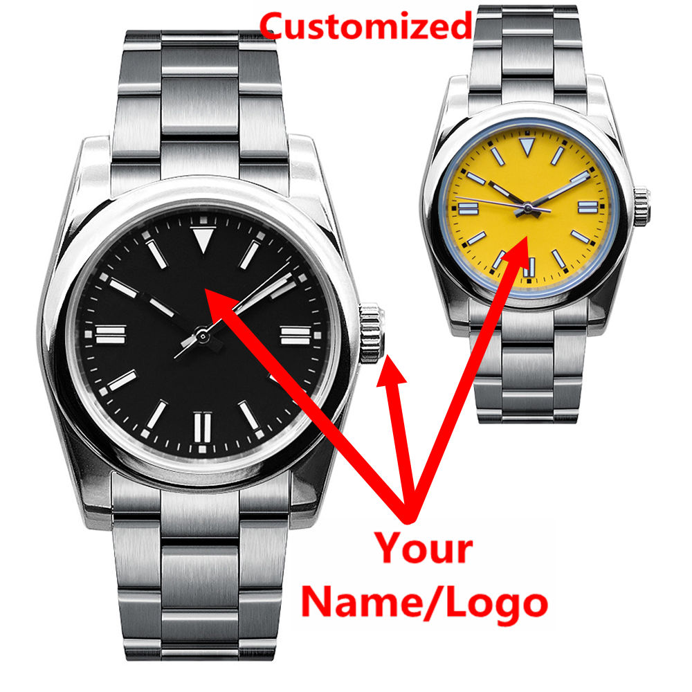 Luxury Watch Uk - Custom Logo Mens Watch Sapphire Luxury