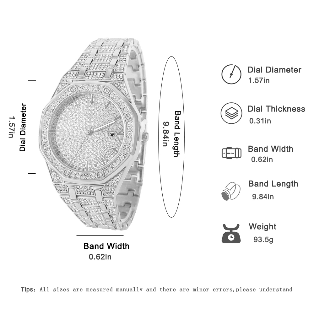 Iced Out Watch for Men Gold Wa - огляд і ціна Luxury Watch Uk
