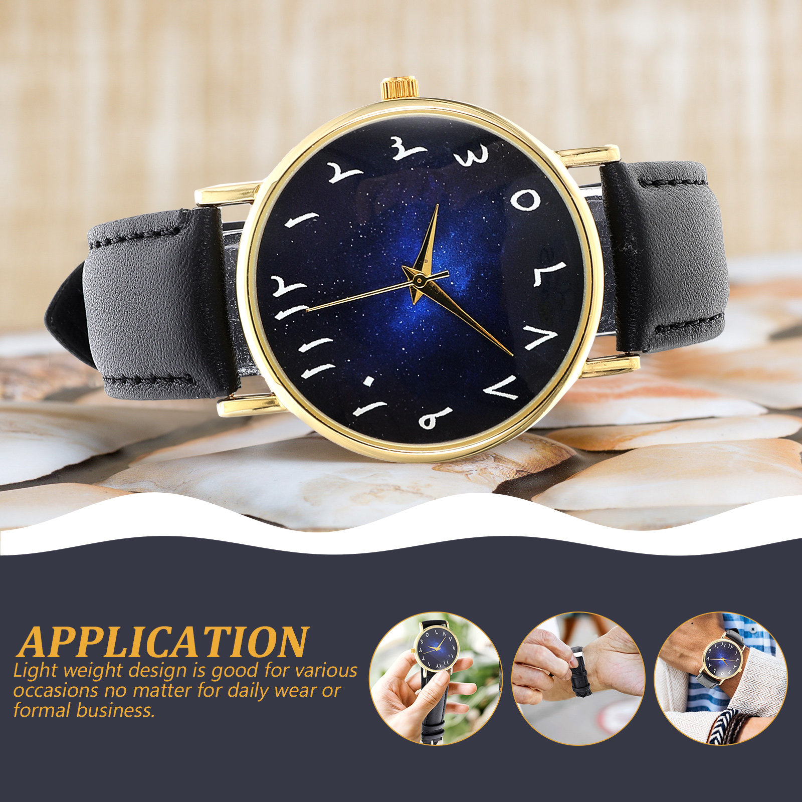 Fashionable Sky Dial Quartz Wa - огляд і ціна Luxury Watch With Arabic Numerals