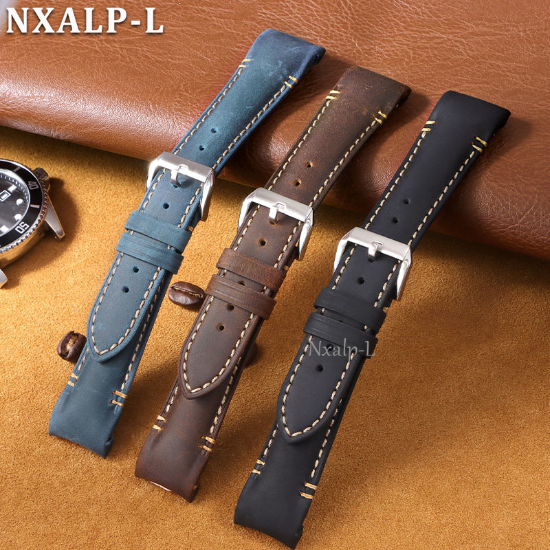 Curved End Bracelet Oil Wax Co - огляд і ціна Luxury Watch Omega
