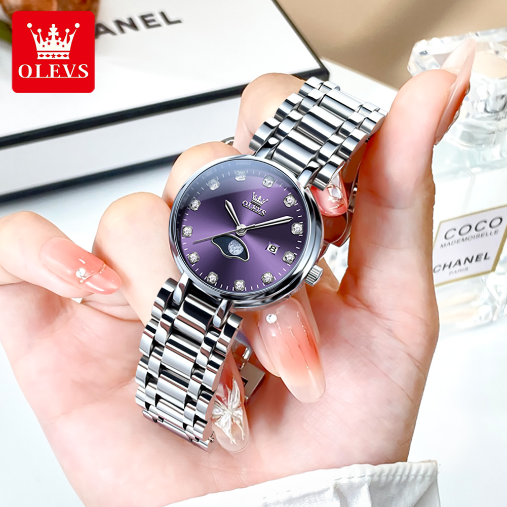 OLEVS Elegant Fashion Purple R - огляд і ціна Luxury Watch Cheap