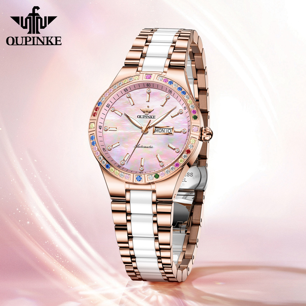 OUPINKE 6 Color Gems Women Aut - огляд і ціна Sapphire Crystal Display