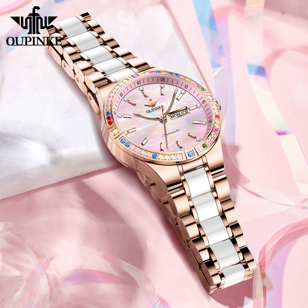 OUPINKE 6 Color Gems Women Aut - огляд і ціна Sapphire Crystal Display