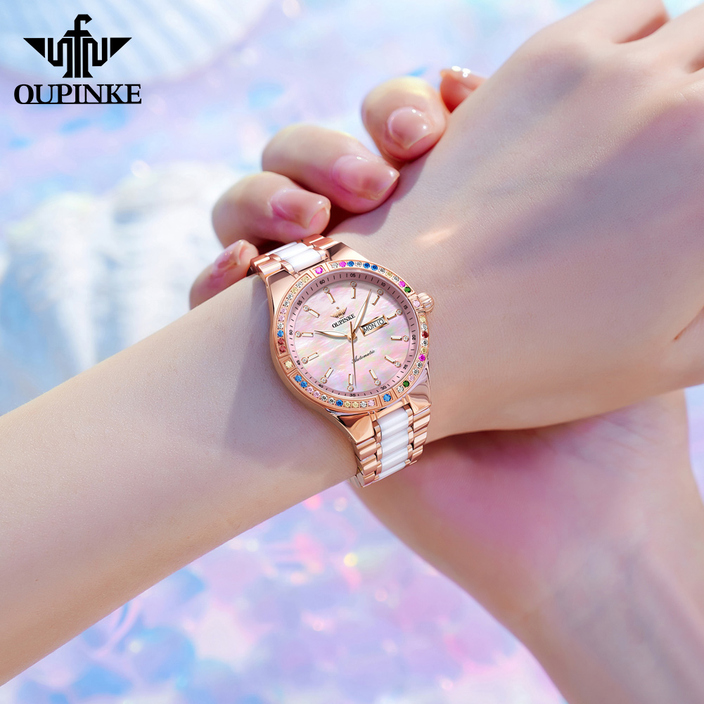 OUPINKE 6 Color Gems Women Aut - огляд і ціна Sapphire Crystal Display