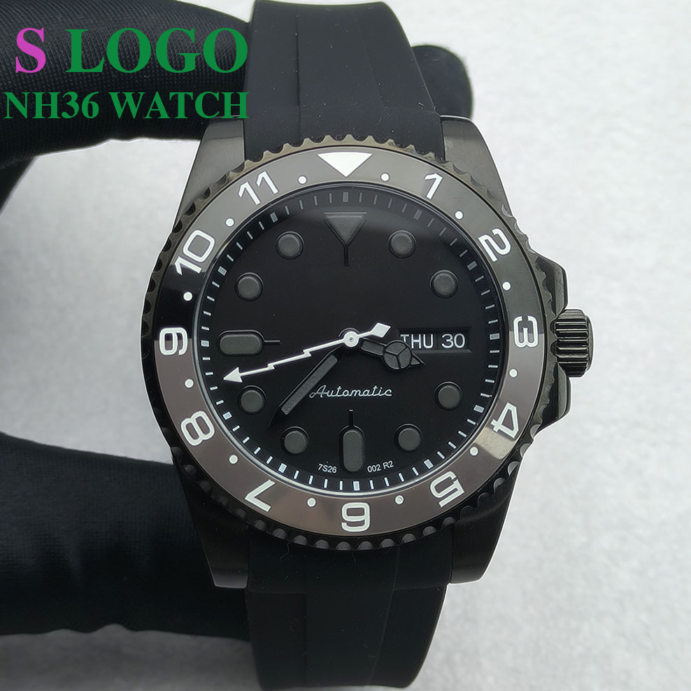 40MM NH36 Watch Black Men's St - огляд і ціна Sapphire Crystal Display