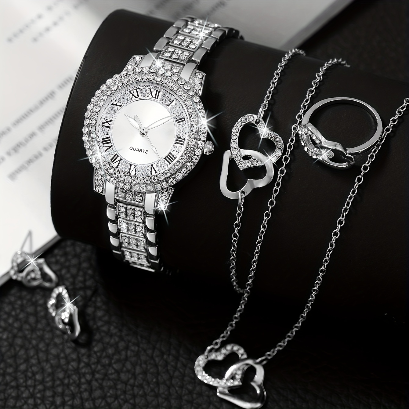6pcs/set Women's Watch Luxury  - огляд і ціна Luxury Watch Gift For Her