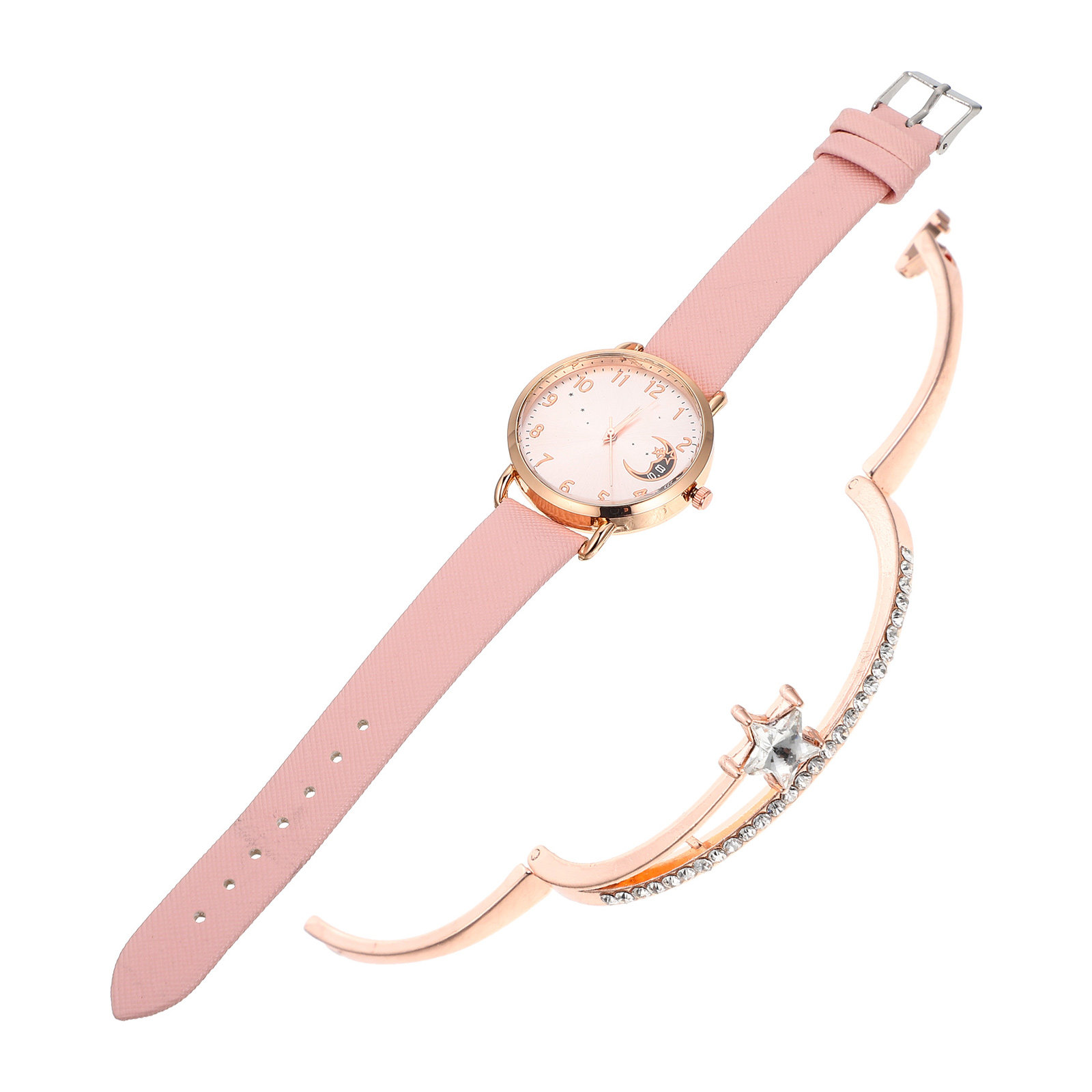 1Set Elegant Star Moon Women W - огляд і ціна Luxury Watch Gift For Her