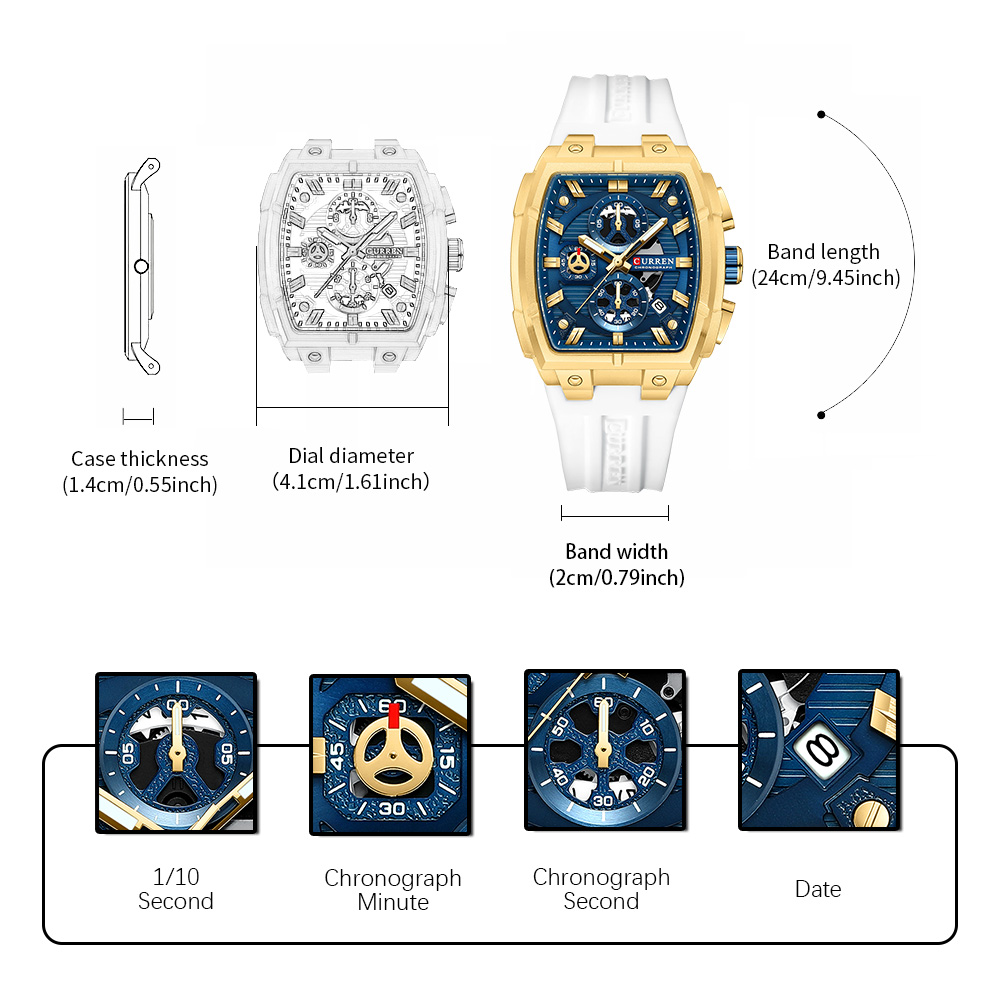 CURREN Luxury Vintage Watch fo - огляд і ціна Luxury Watch Uk