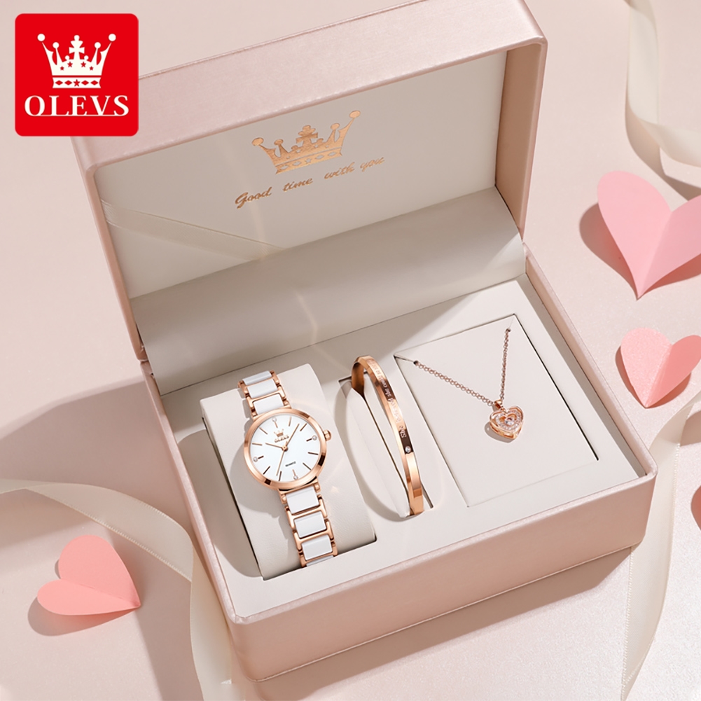 OLEVS Women Watch 5877 Luxury  - огляд і ціна Luxury Watch Lady