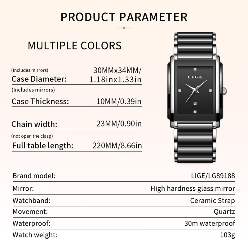 LIGE New Luxury Women Watches  - огляд і ціна Luxury Watch Safe