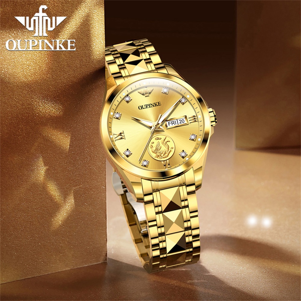 OUPINKE 3259 Real Gold Automat - огляд і ціна Sapphire Crystal Display