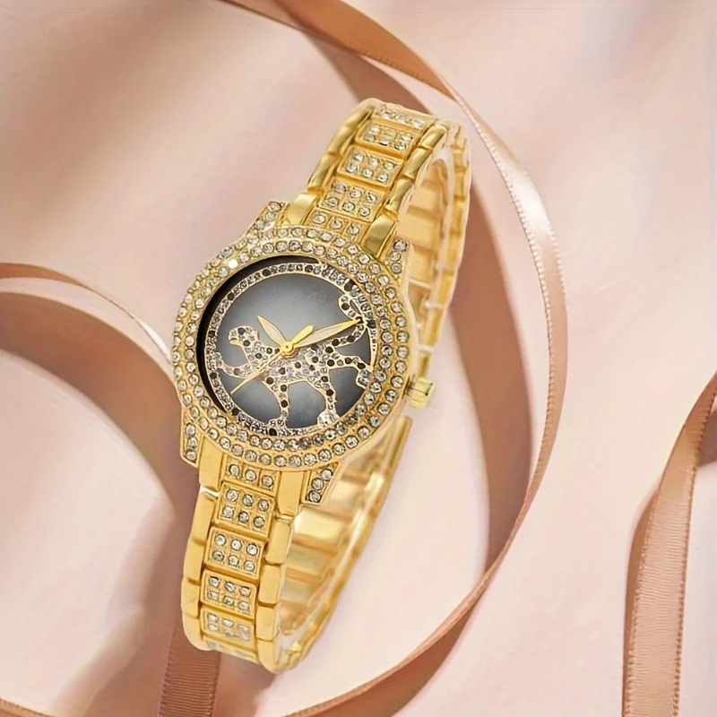 5pcs/set Women's Watch Cheetah - огляд і ціна Luxury Watch Gift For Her