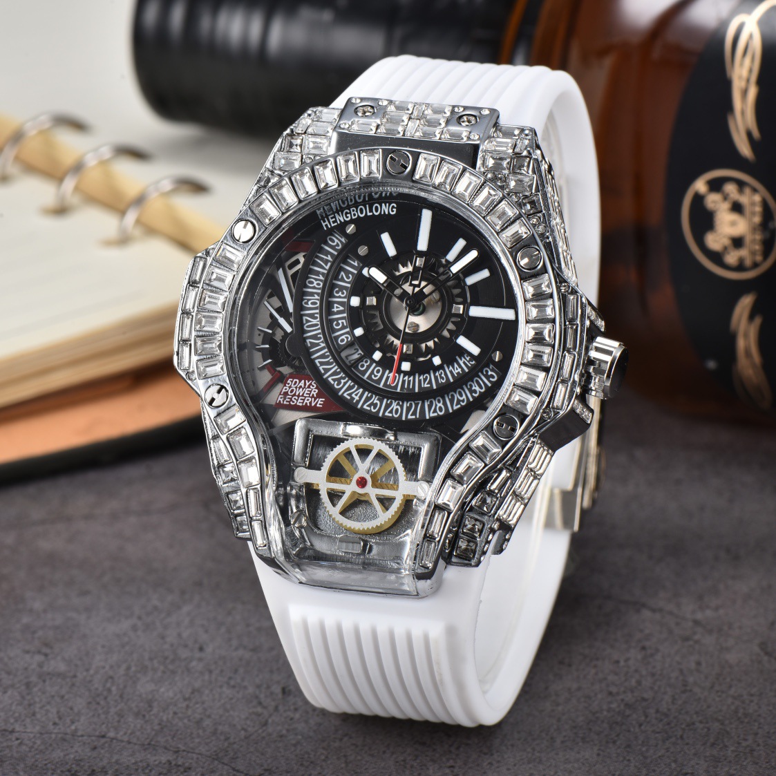 Full diamond Case Business Lux - огляд і ціна Luxury Watch Arabic