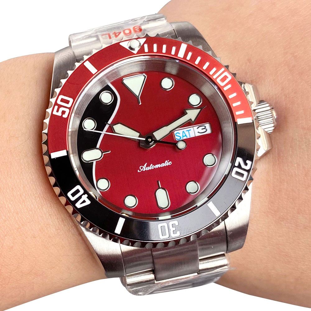 Customized 20ATM 40mm Date Wee - огляд і ціна Sapphire Crystal Display