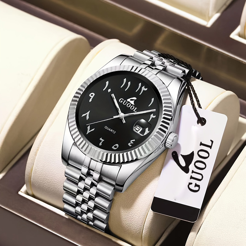 New Hot-Selling Men's Stainles - огляд і ціна Luxury Watch With Arabic Numerals