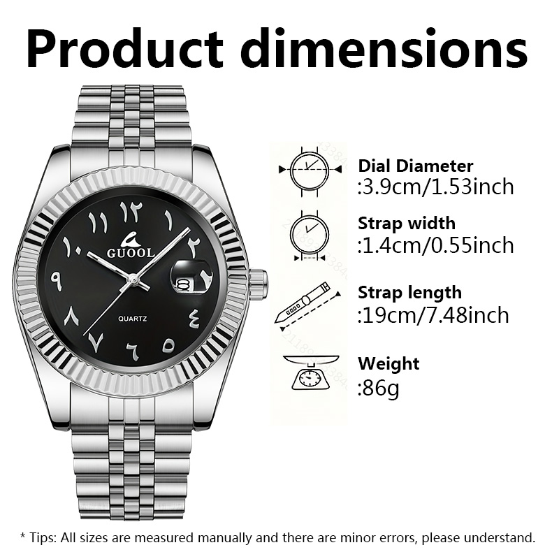 New Hot-Selling Men's Stainles - огляд і ціна Luxury Watch With Arabic Numerals