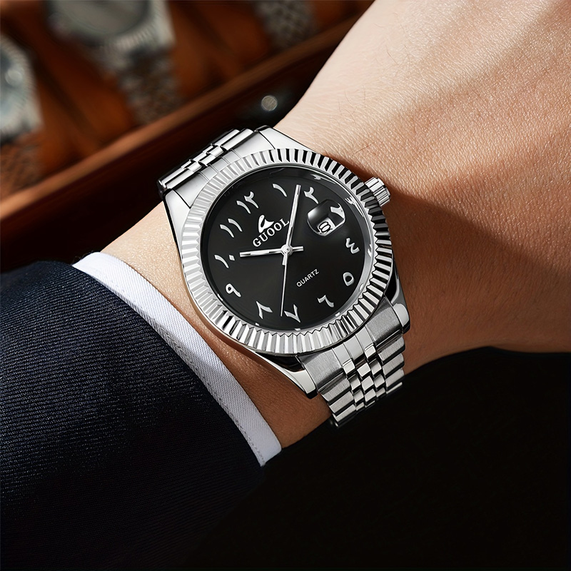 New Hot-Selling Men's Stainles - огляд і ціна Luxury Watch With Arabic Numerals