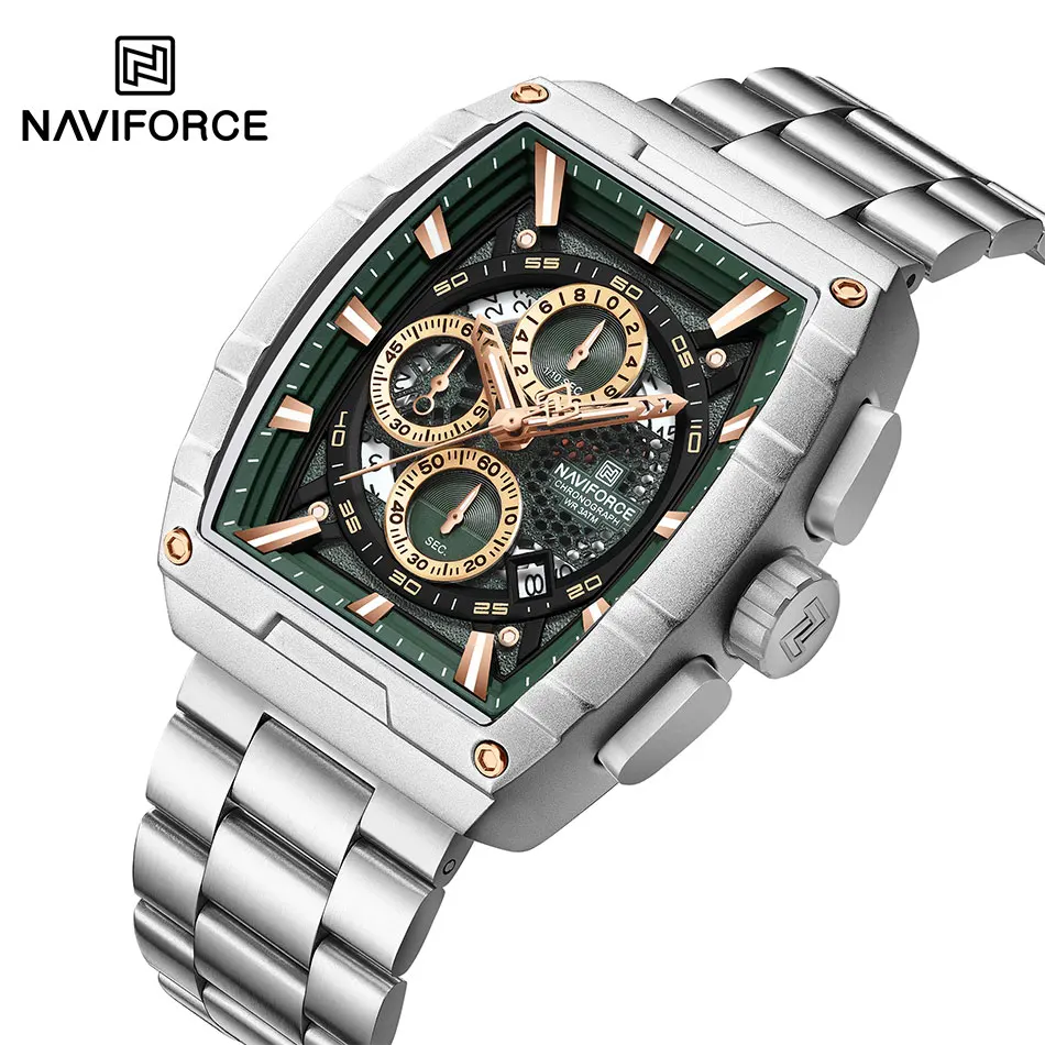 NAVIFORCE Luxury Tonneau Quart - огляд і ціна Luxury Watch Hublot