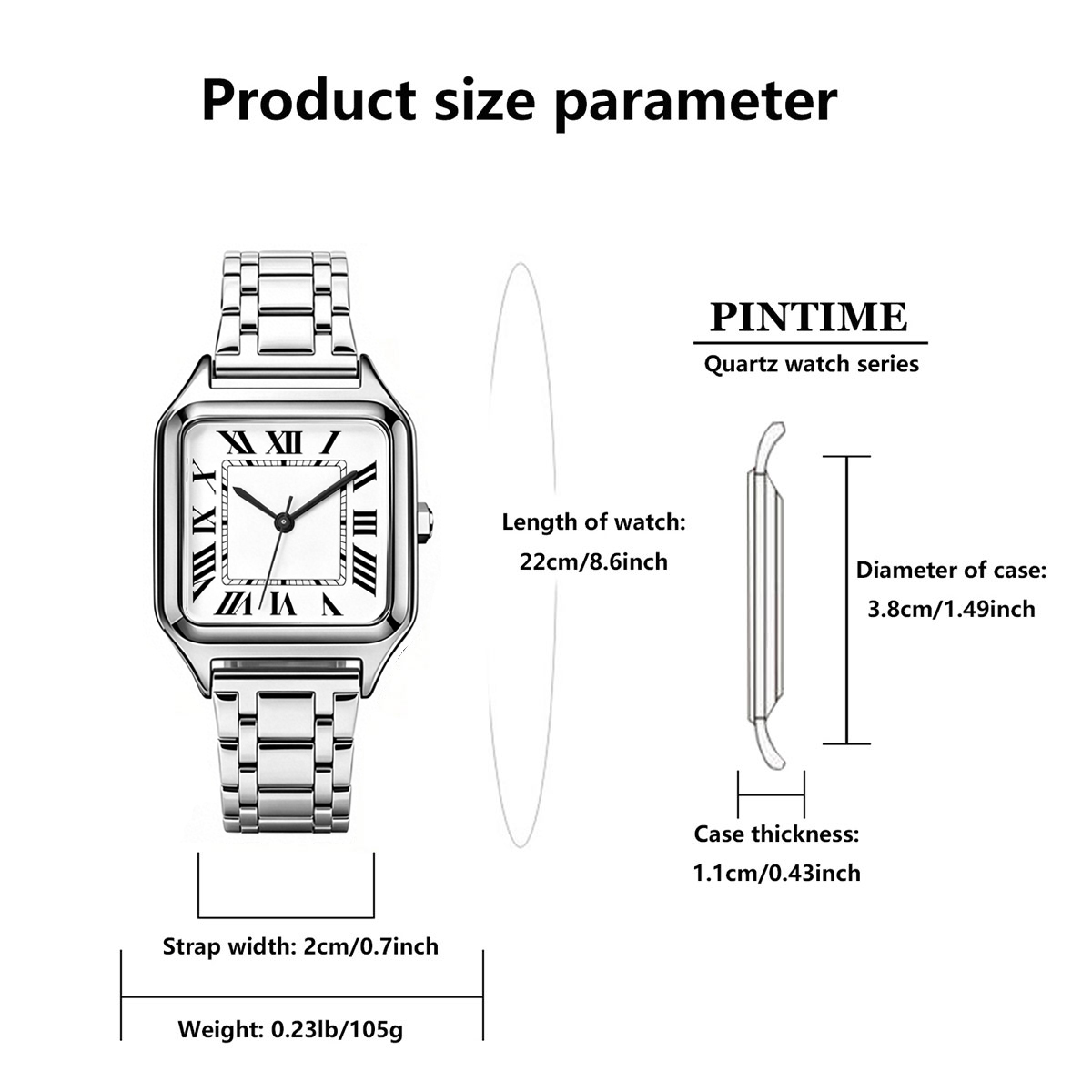 Ladies' Square Luxury Watch, A - огляд і ціна Luxury Watch Arabic