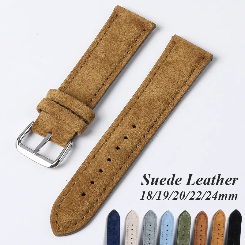 Suede Genuine Leather Watchban - огляд і ціна Luxury Watch Class